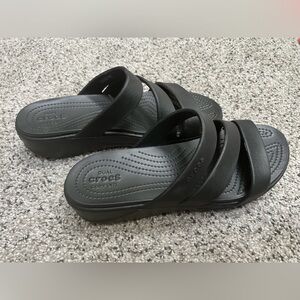 Women’s Croc Sandals - Size 10 - Black